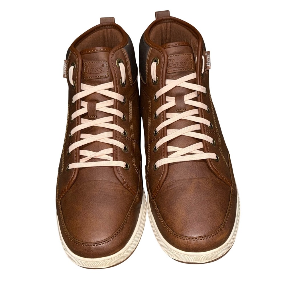 G.H. BASS & CO High-Top Chukka Sneakers Brown New Laces | US Men's 13